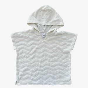 Hanna Andersson Cream Terry Cloth Swim coverup small/4-5